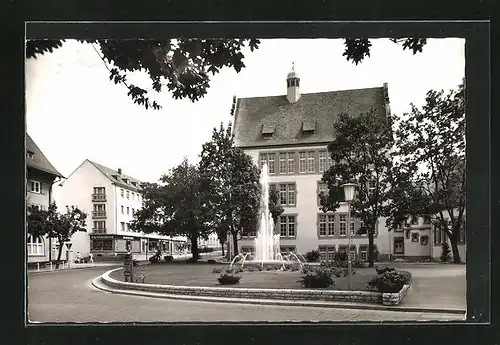 AK Schwabach, Brunnen auf dem Schillerplatz