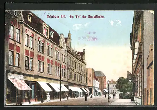 AK Oderberg-Bahnhof, Teilansicht der Hauptstrasse