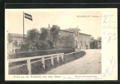 AK Reinfeld i. Holstein, Gasthaus Waldhalle zum alten Zieten