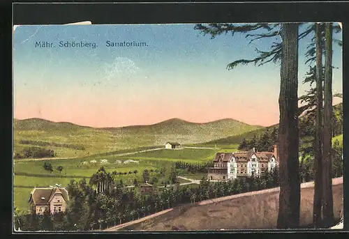 AK Mähr. Schönberg, Partie am Sanatorium