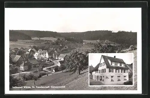 AK Wälde /Kr. Freudenstadt /Schwarzwald, Gasthaus u. Pension zur Rose, Teilansicht