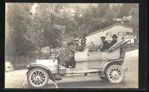 AK Prinz Ludwig Ferdinand von Bayern im Automobil