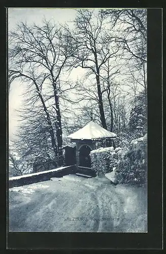 AK Salzburg, Kapuzinerberg im Schnee