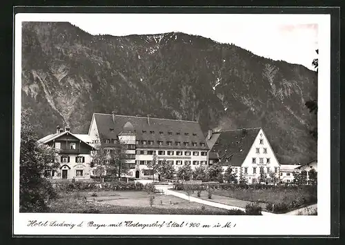 AK Ettal, Hotel Ludwig der Bayer mit Klostergasthof