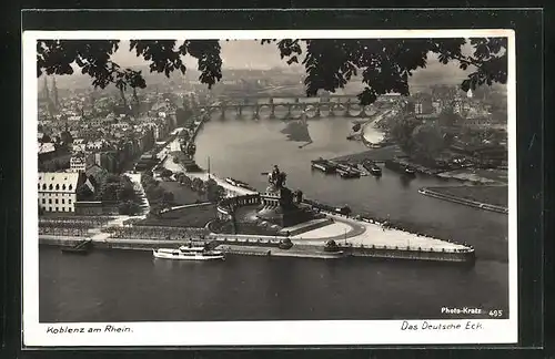 AK Koblenz am Rhein, Das Deutsche Eck