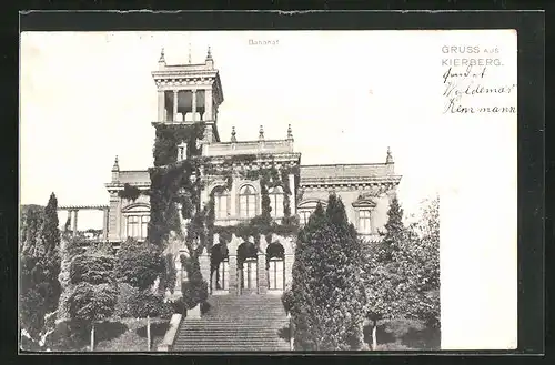 AK Kierberg, Blick auf den historischen Bahnhof