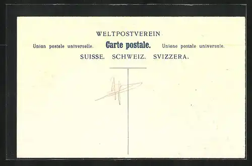 Präge-AK Schweiz, Briefmarken und Wappen, Postkutsche