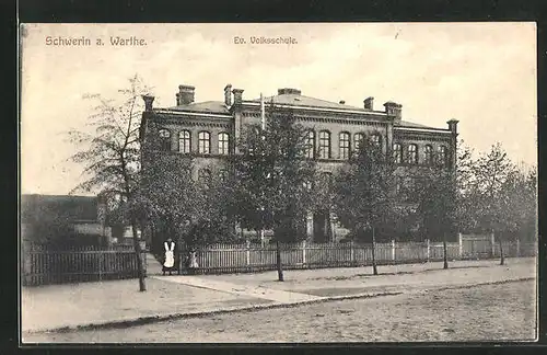 AK Schwerin / Skwierzyna, Evangelische Volksschule