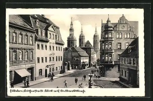 AK Eisleben, Blick auf die Marktkirche