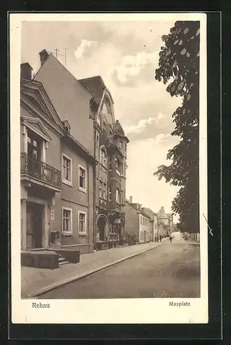 AK Rehau, Strassenpartie am Maxplatz