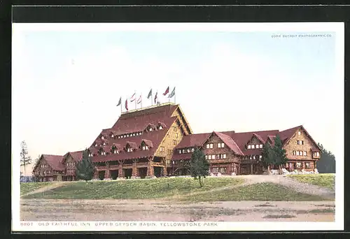 AK Yellowstone Park, WY, Old Faithful Inn, Upper Basin