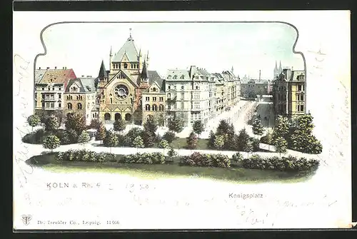 AK Köln-Neustadt, Synagoge am Königsplatz