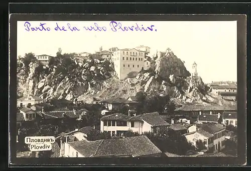 AK Plovdiv, Teilansicht aus der Vogelschau