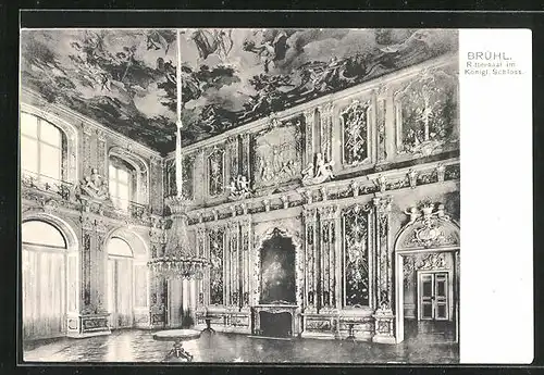 AK Brühl, Königliches Schloss, Rittersaal