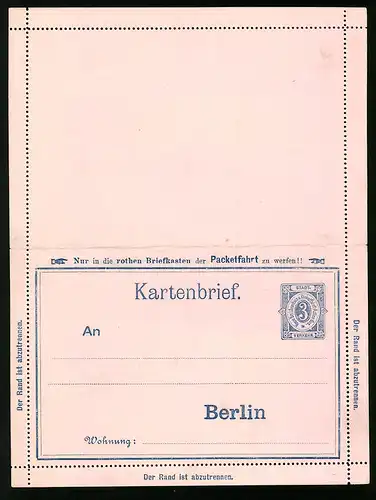 Klapp-AK Berlin, Private Stadtpost Neue Berliner Omnibus- u. Packetfahrt Aktien Gesellschaft