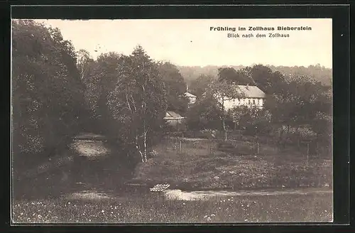 AK Bieberstein, Zollhaus mit Fluss