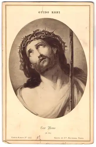 Fotografie Goupil et Cie, Paris, Gemälde Ecce Homo, Foto nach Orig. von Guido Reni