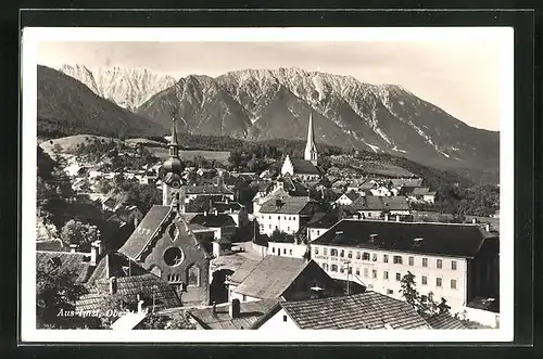 AK Imst, Oberstadt mit Kirchtürmen