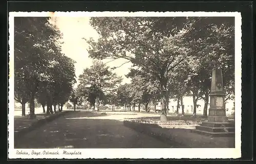 AK Rehau /Bayr. Ostmark, Blick auf den Maxplatz