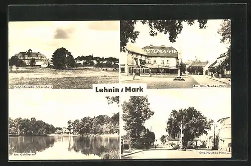 AK Lehnin in Mark, Polytechnische Oberschule, am Otto-Nuschke-Platz, am Gohlitzsee