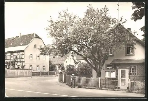 AK Schmannewitz, Strassenpartie am Postamt