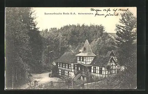 AK Roda /S.-A., Hotel-Pension Weihertalmühle