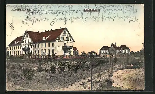 AK Friedensau, Blick auf Haus am Feld