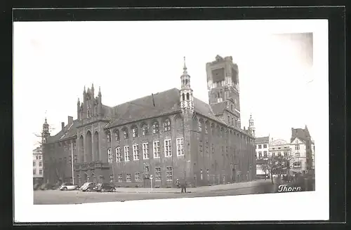 AK Thorn / Torun, Altes Rathaus am Markt