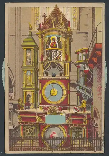 Mechanische-AK Strassburg, Astronomische Münsteruhr mit Drehrad-Mechanismus