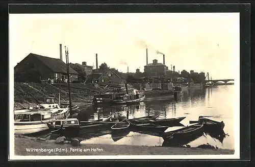 AK Wittenberge, Partie am Hafen