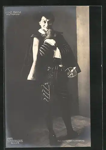 AK Schauspieler Josef Kainz als Mephisto in Faust