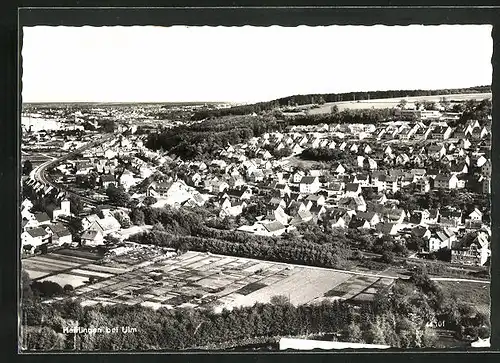 AK Herrlingen bei Ulm, Ortsansicht aus der Vogelschau