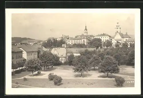 AK Mähr. Schönberg, Teilansicht aus der Vogelschau