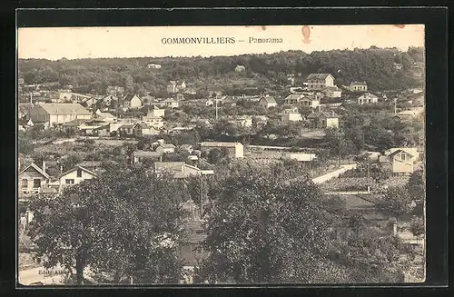 AK Gommonvilliers, Panorama mit den Wohnhäusern