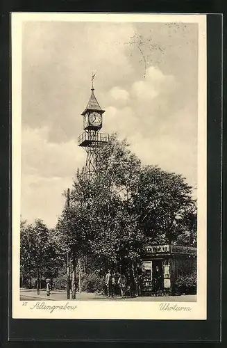 AK Altengrabow, Uhrturm mit Kiosk