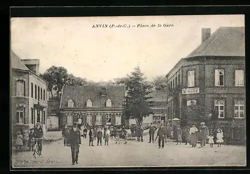 AK Anvin, Place de la Gare