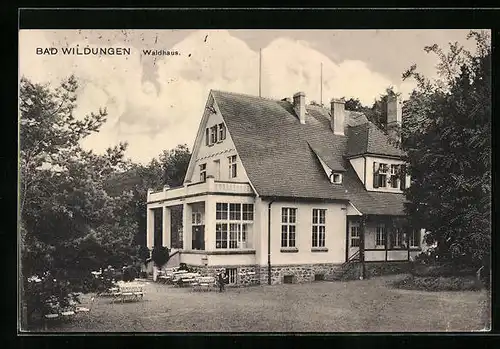 AK Bad Wildungen, Gasthaus Waldhaus