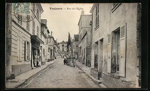 AK Vaujours, Rue de l`Eglise