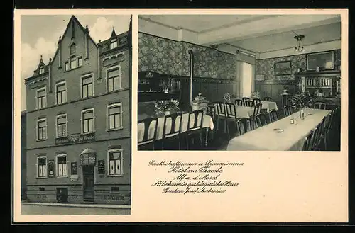 AK Alf /Mosel, Hotel zur Traube, Innenansicht