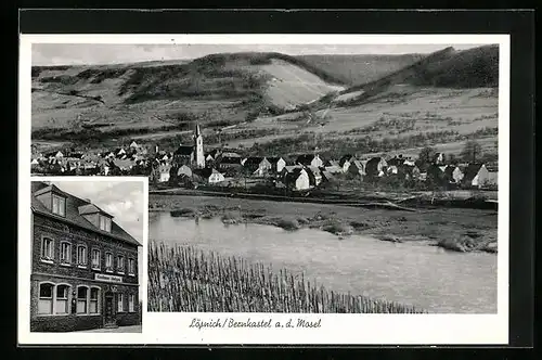 AK Lösnich b. Bernkastel, Gasthaus Hettgen, Ortsansicht