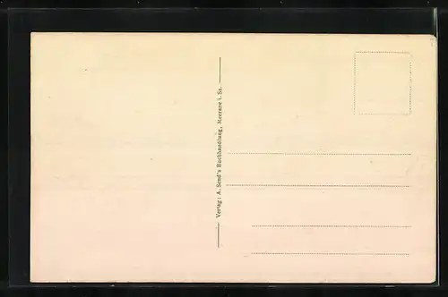 AK Meerane i. Sa., Bismarckplatz mit Denkmal, Aar