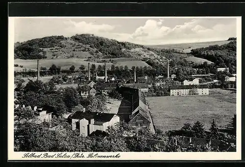 AK Bad Sulza / Thür., Blick auf die Salinenwerke