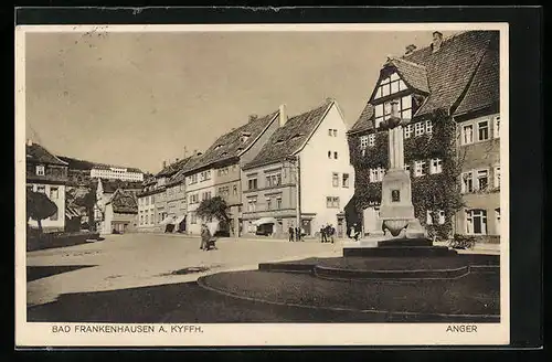 AK Bad Frankenhausen, Denkmal an der Anger-Strasse