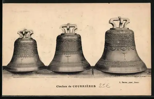 AK Cloches de Courrières, Glocke