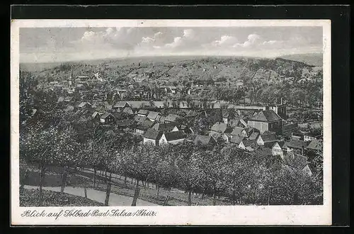 AK Bad Sulza /Thür., Ortsansicht mit Umgebung