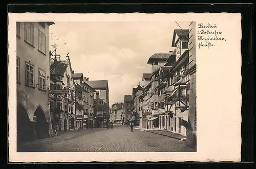 AK Lindau im Bodensee, Blick in die Maximilianstrasse