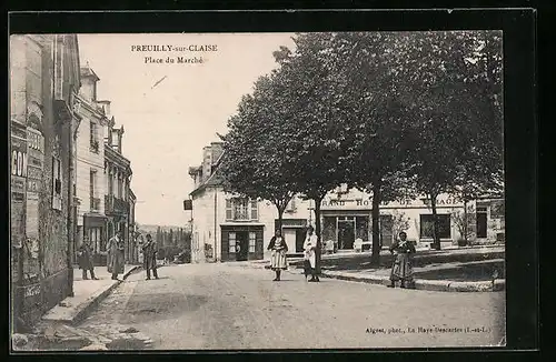 AK Preuilly-sur-Claise, Place du Marché