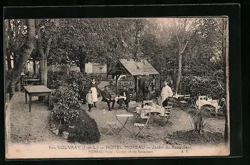 AK Vouvray, Hôtel Moreau, Jardin du Restaurant