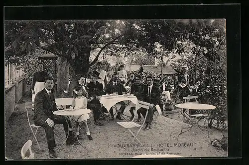 AK Vouvray, Hotel Moreau, Jardin du Restaurant