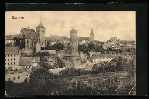 AK Bautzen, Teilansicht